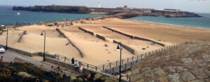 Playa chica e isla de Tarifa