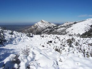 El Pichacho nevado en Alcala de los Gazules